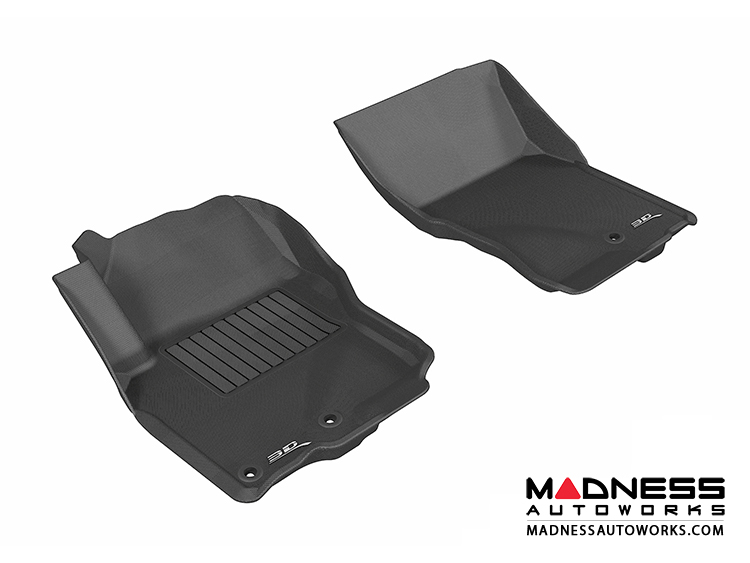 Nissan Frontier Crew/ King Cab Floor Mats (Set of 2) - Front - Black by 3D MAXpider